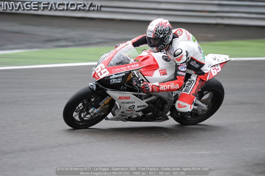 2010-05-08 Monza 0171 - La Roggia - Superstock 1000 - Free Practice - Ondrej Jezek - Aprilia RSV4 1000